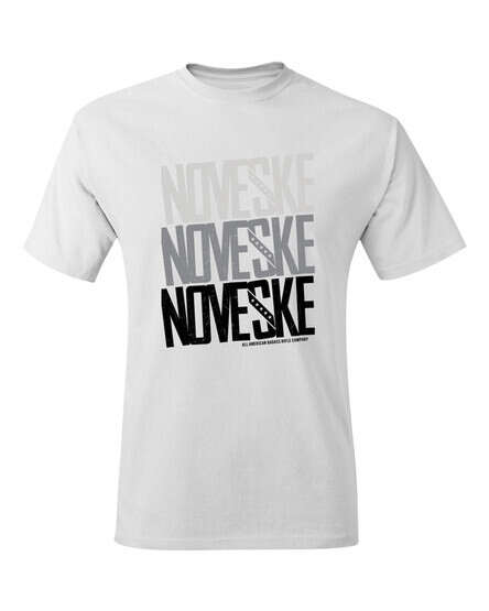 Noveske stack shirt in white from front